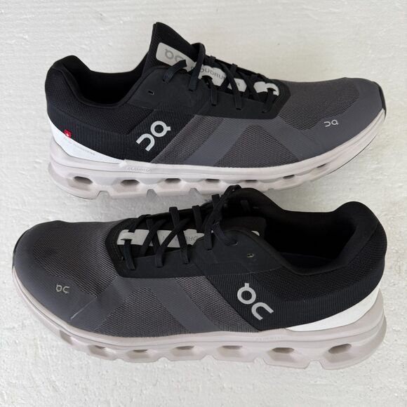 On Running Other - On Men's Cloudrunner Sneakers, Eclipse/Frost, 13 Medium US Running Shoes